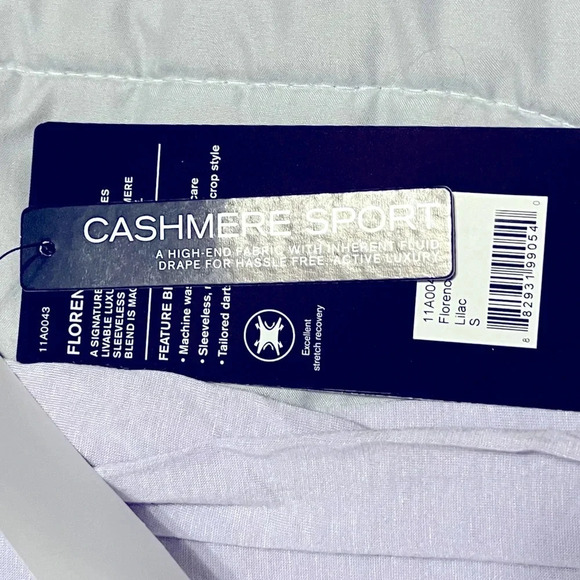 MPG Women's Lilac Florence Sports Cashmere Blend Tank Size Small - Picture 5 of 10